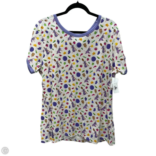 Top Short Sleeve By Disney In Multi-colored, Size: 1x