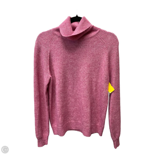Sweater By Loft In Pink & White, Size: S