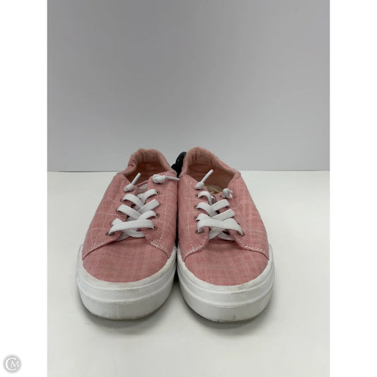 Shoes Sneakers By Roxy In Pink & White, Size: 8.5
