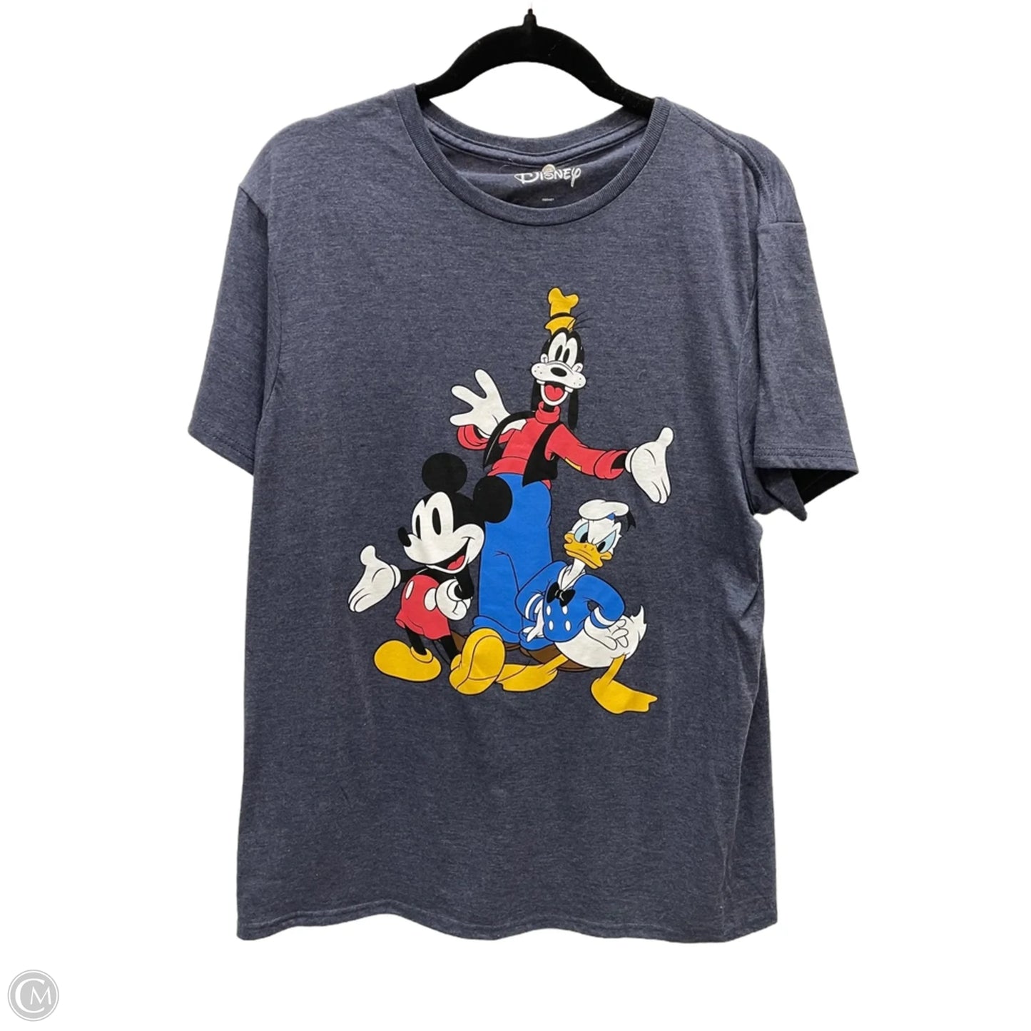 Top Short Sleeve Basic By Disney In Blue, Size: L