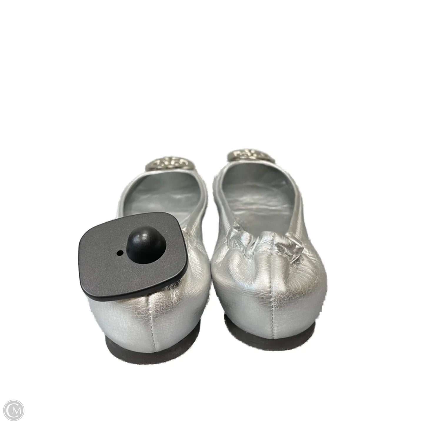 Sandals Designer By Tory Burch In Silver, Size: 6