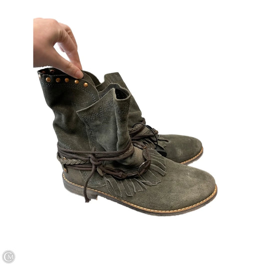 Boots Leather By MUSSE & CLOUD In Green, Size: 9.5