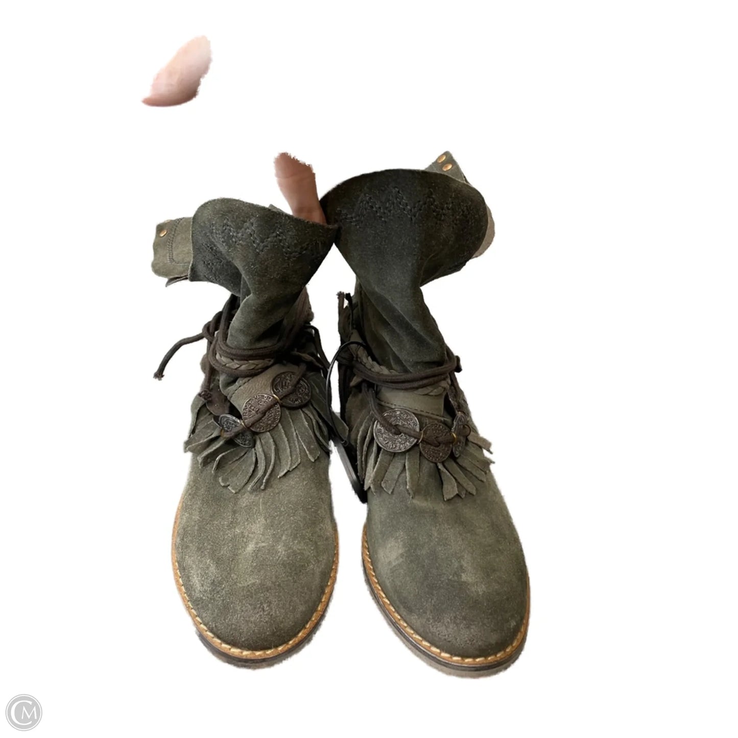 Boots Leather By MUSSE & CLOUD In Green, Size: 9.5