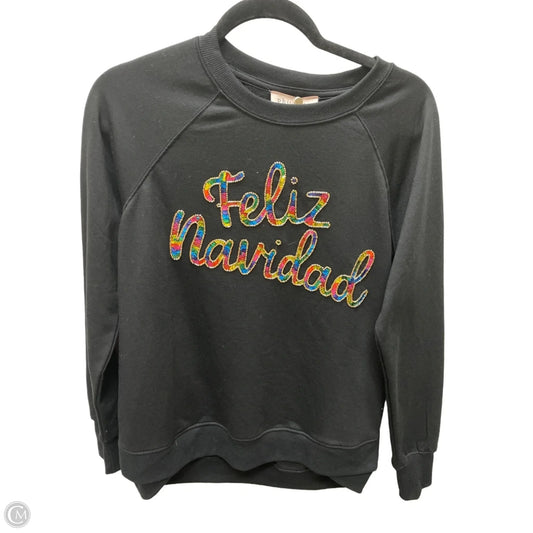 Sweatshirt Crewneck By Philosophy In Black, Size: S