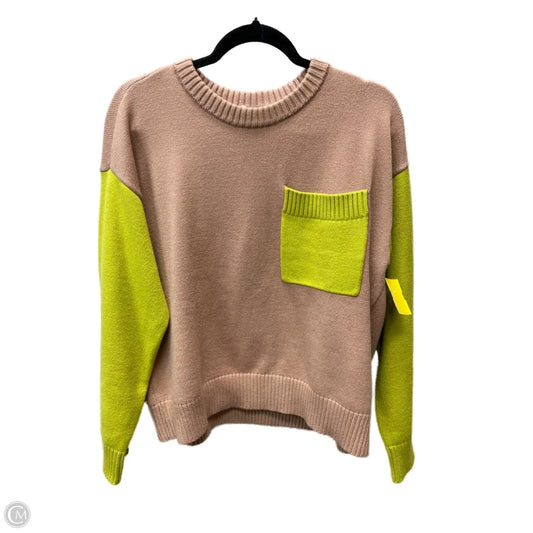 Sweater By Dolan Left Coast In Brown & Green, Size: S