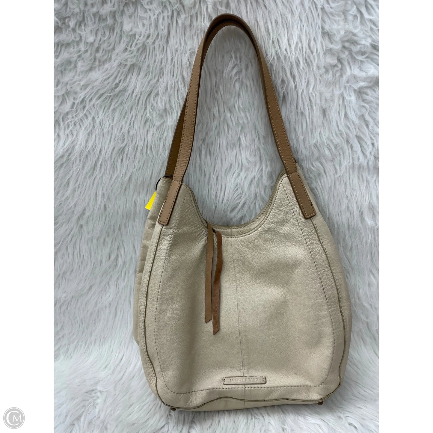 Handbag Leather By Lucky Brand, Size: Medium