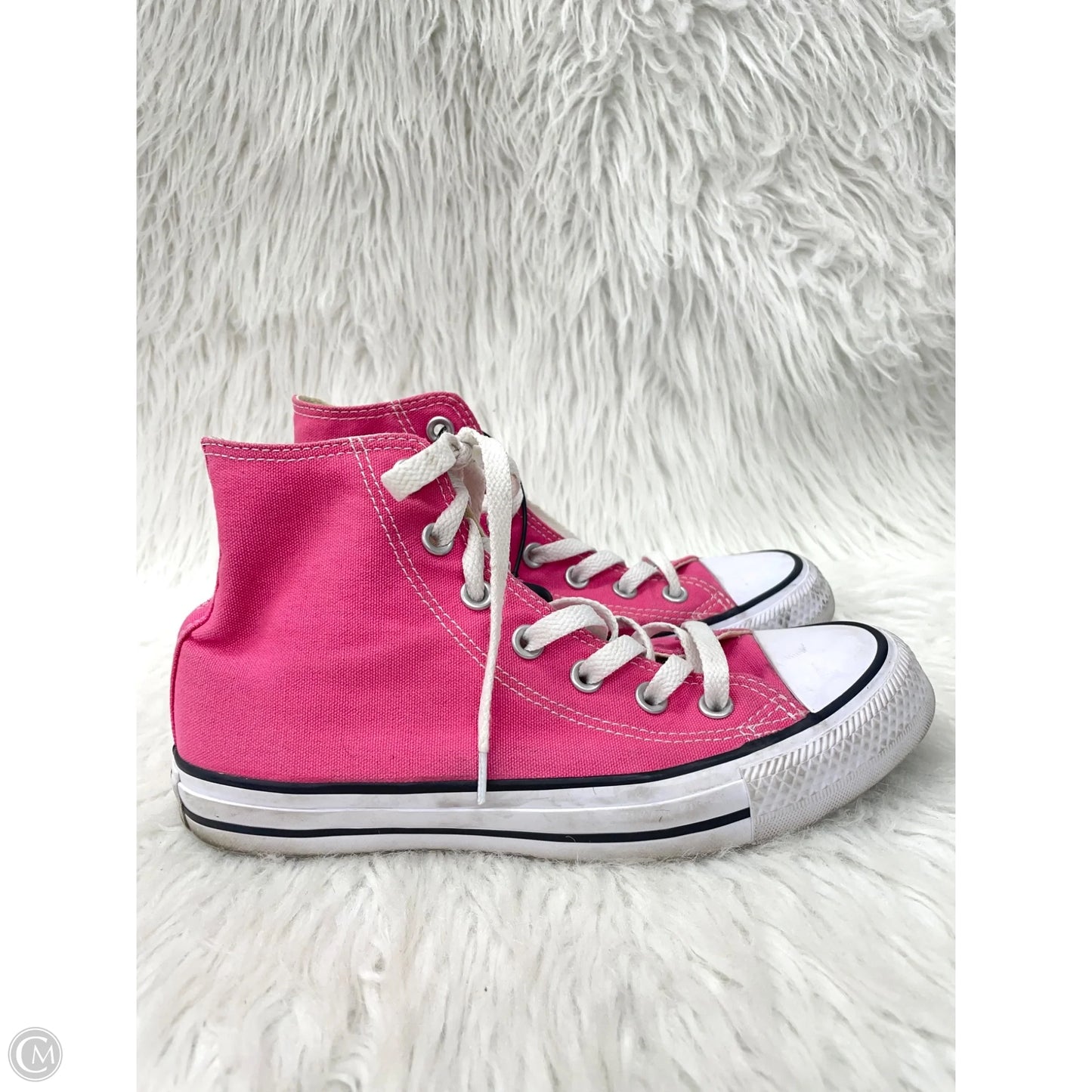 Shoes Sneakers By Converse In Pink & White, Size: 7