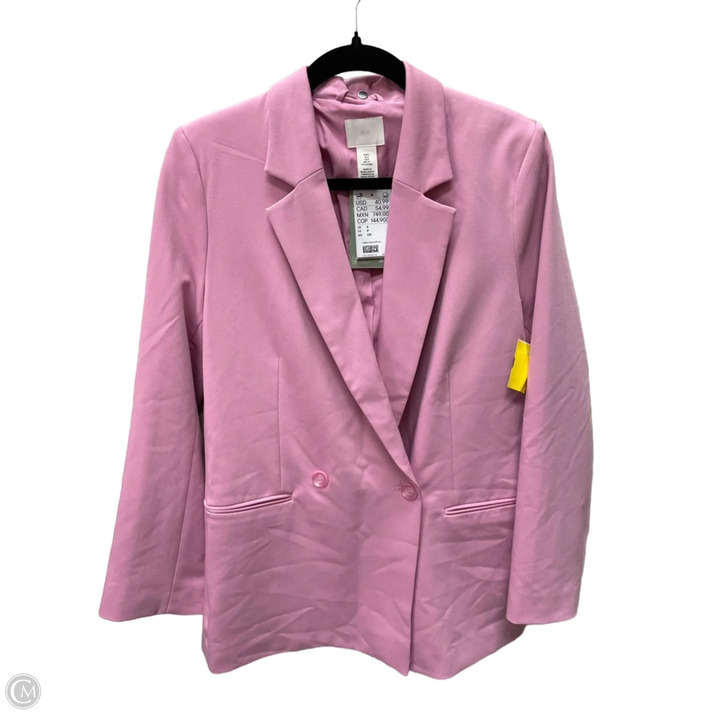 Blazer By H&m In Pink, Size: S
