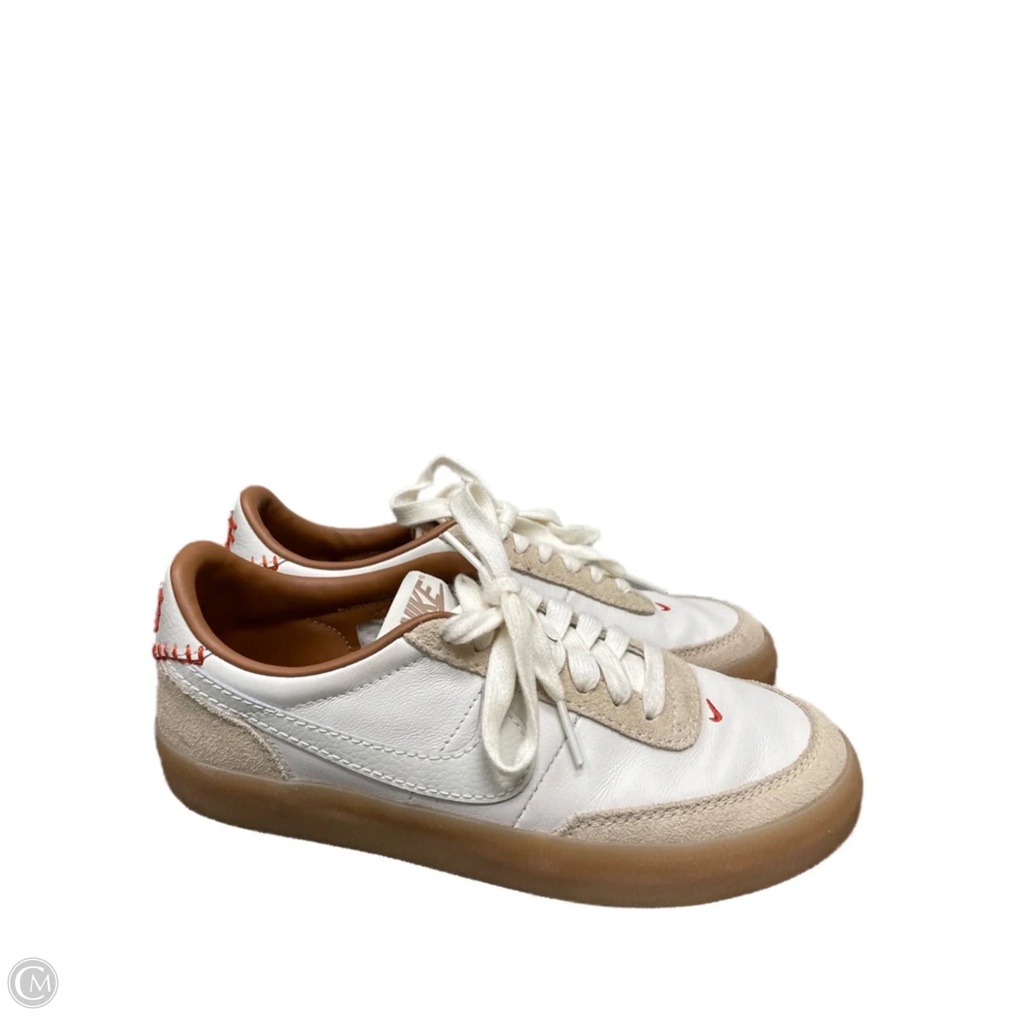 Shoes Sneakers By Nike In Brown & White, Size: 7