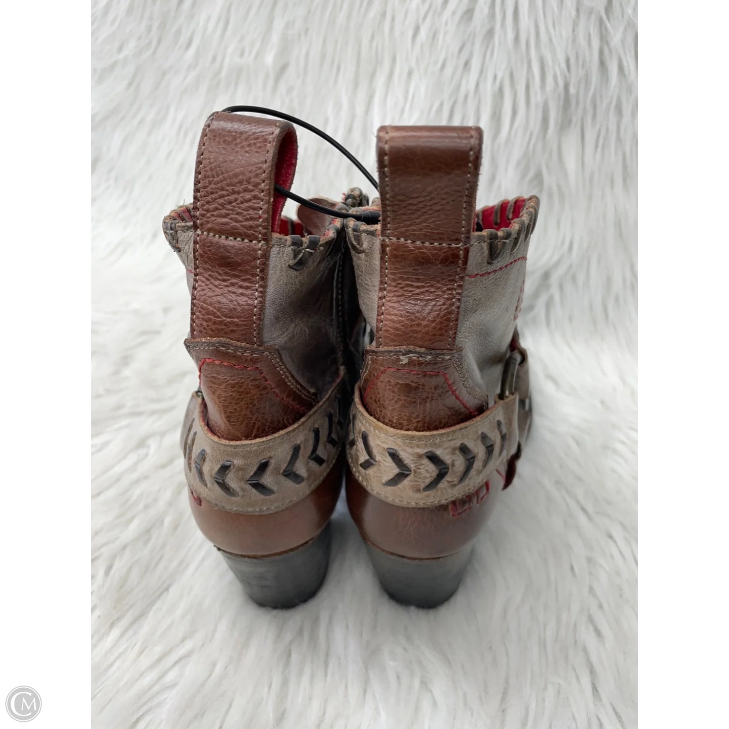 Boots Western By Bed Stu In Black & Brown, Size: 7