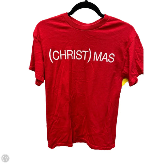 Top Short Sleeve Basic By Clothes Mentor In Red, Size: M