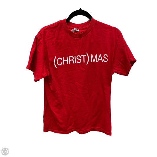 Top Short Sleeve Basic By Clothes Mentor In Red, Size: M