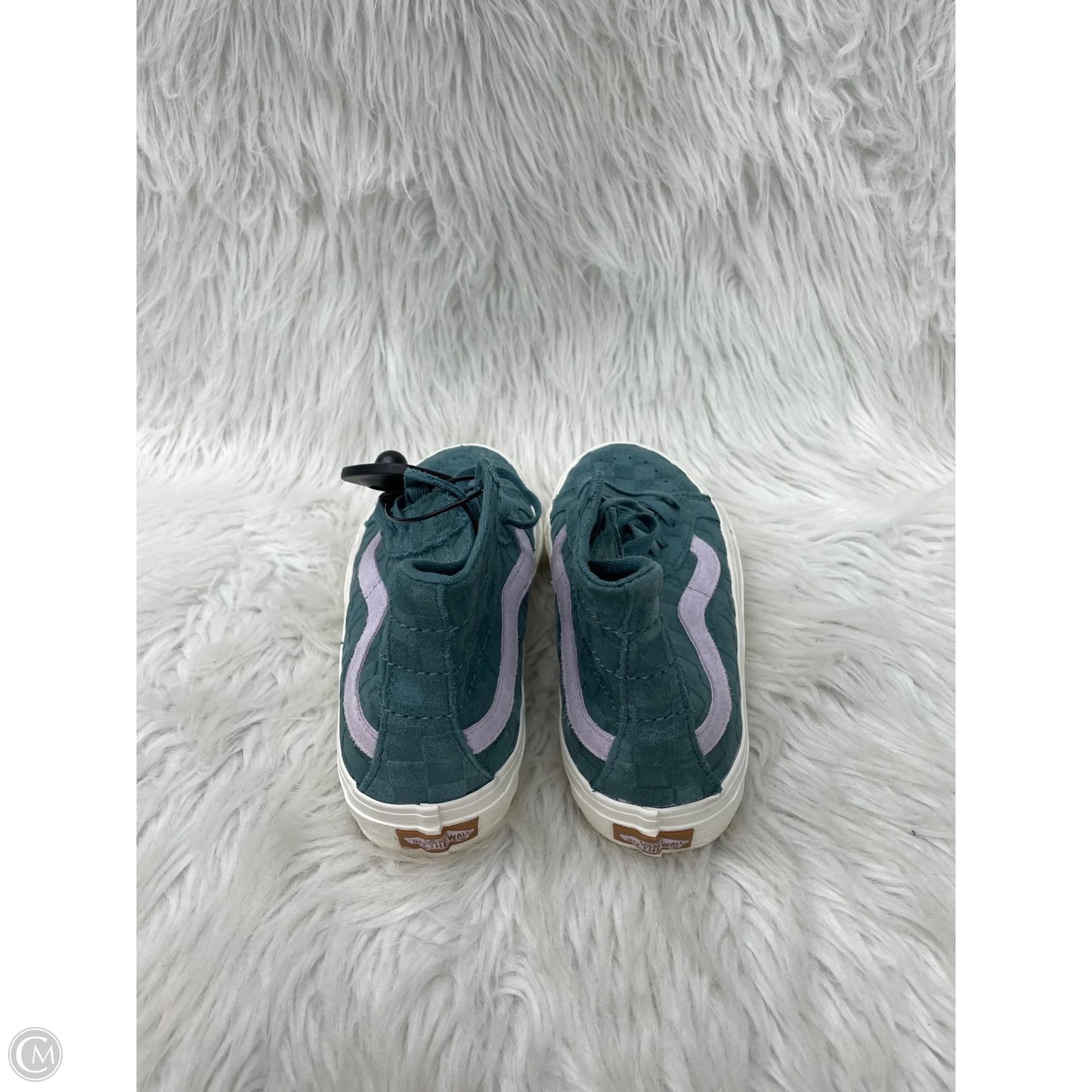 Shoes Sneakers By Vans In Green & Purple, Size: 8.5