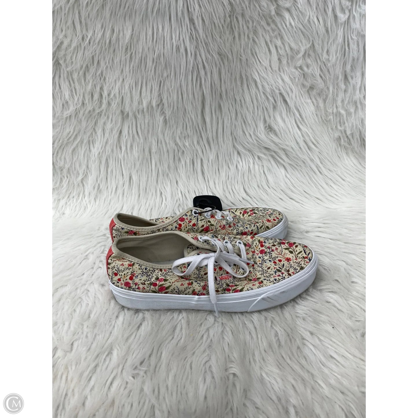 Shoes Sneakers By Vans In Floral Print, Size: 8.5
