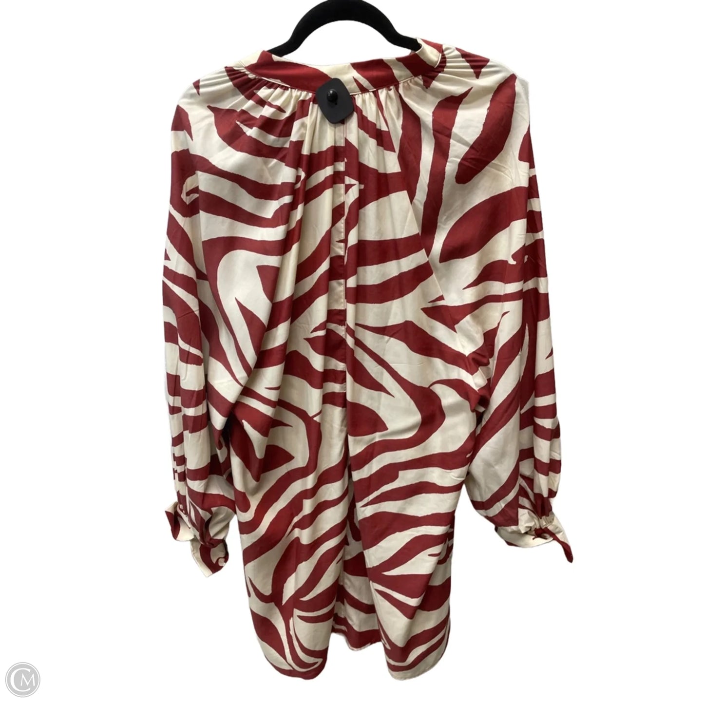 Dress Casual Short By H&m In Red & Tan, Size: S