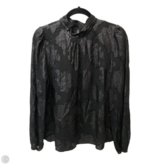 Blouse Long Sleeve By Loft In Black, Size: M