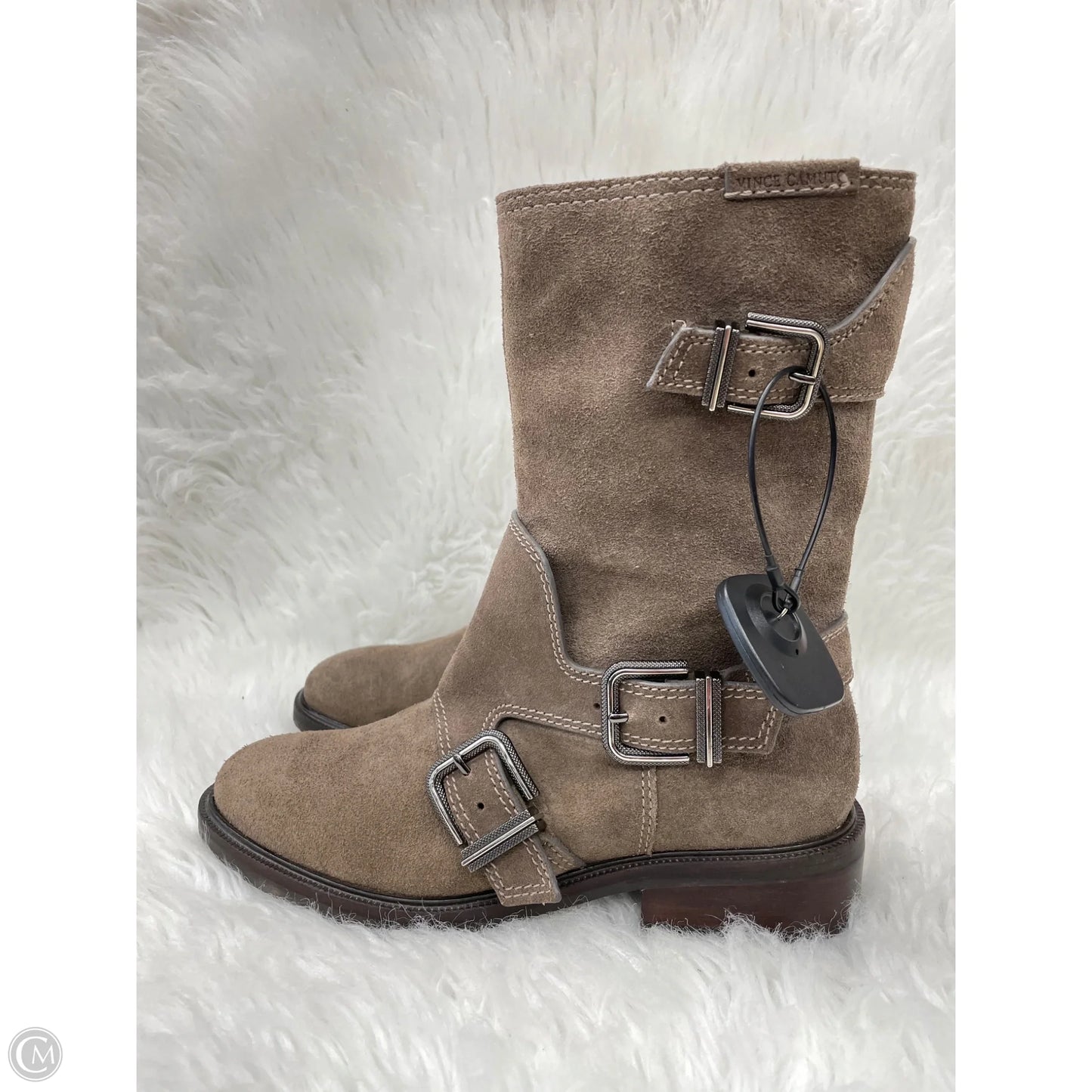 Boots Leather By Vince Camuto In Brown, Size: 8