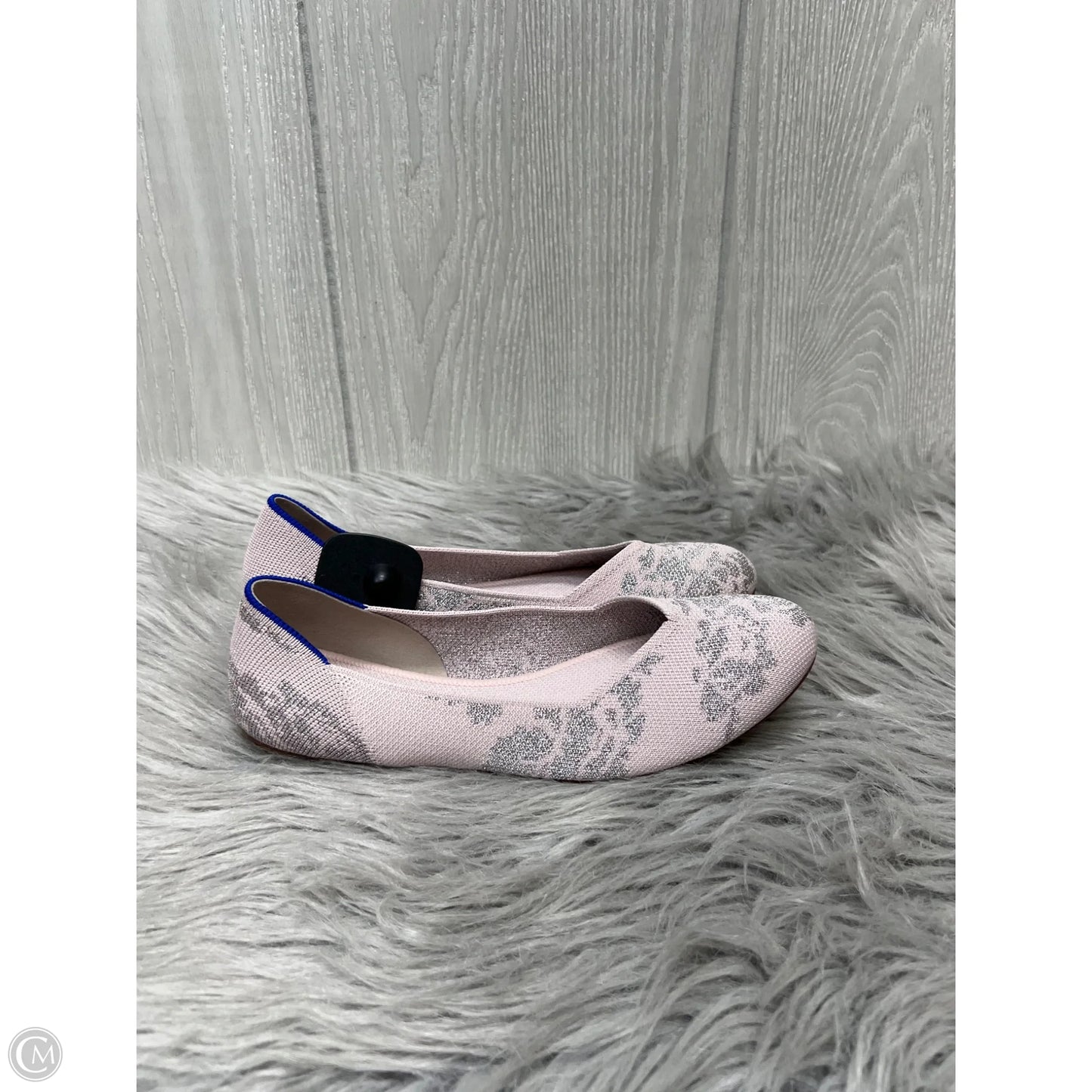 Shoes Flats By Rothys In Pink & Silver, Size: 8