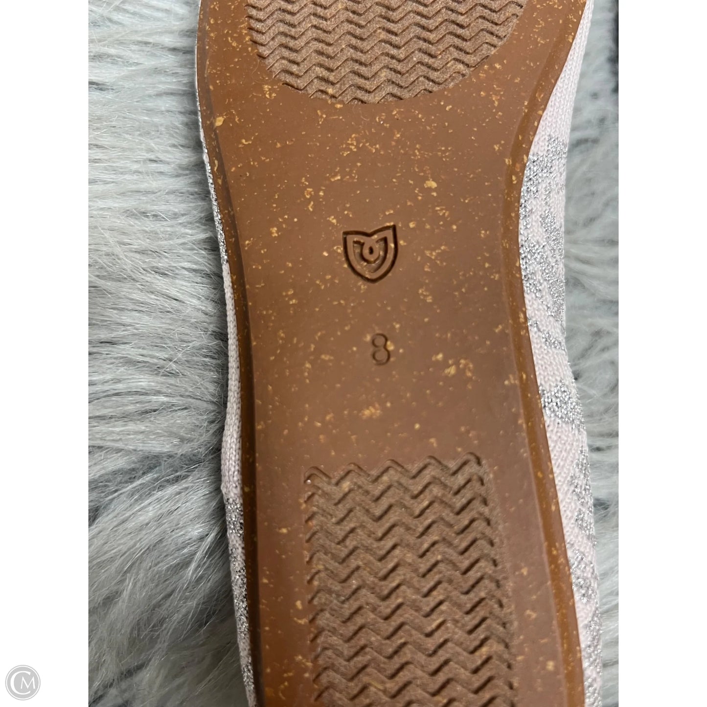 Shoes Flats By Rothys In Pink & Silver, Size: 8