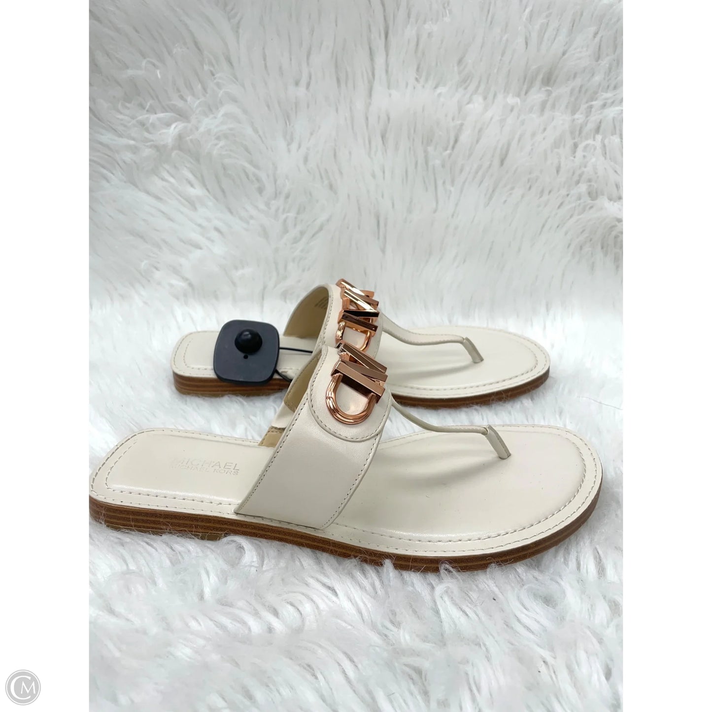 Sandals Designer By Michael Kors In Cream, Size: 8