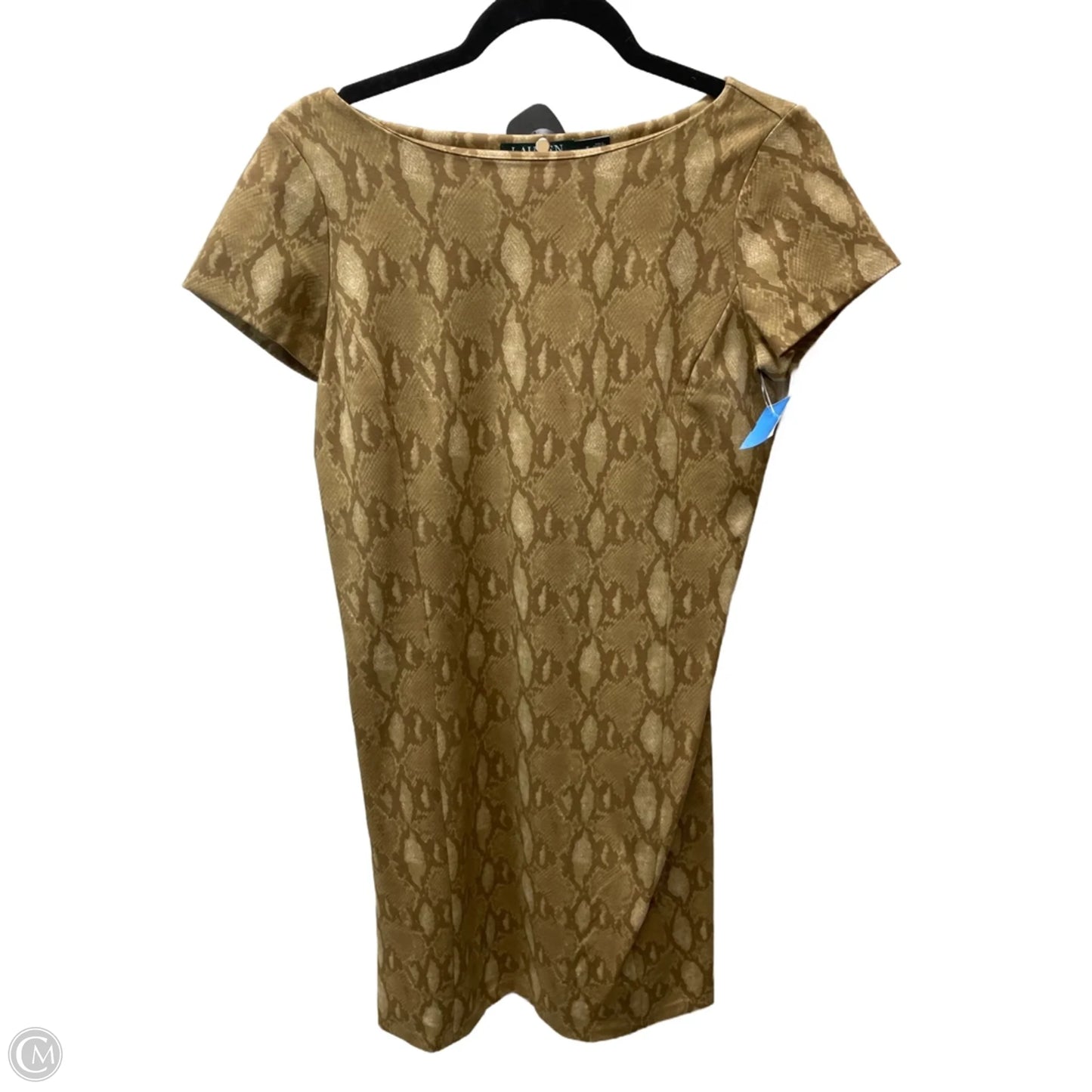 Dress Work By Lauren By Ralph Lauren In Snakeskin Print, Size: S