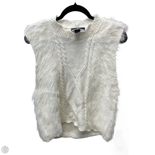 Sweater Short Sleeve By Clothes Mentor In Cream, Size: L