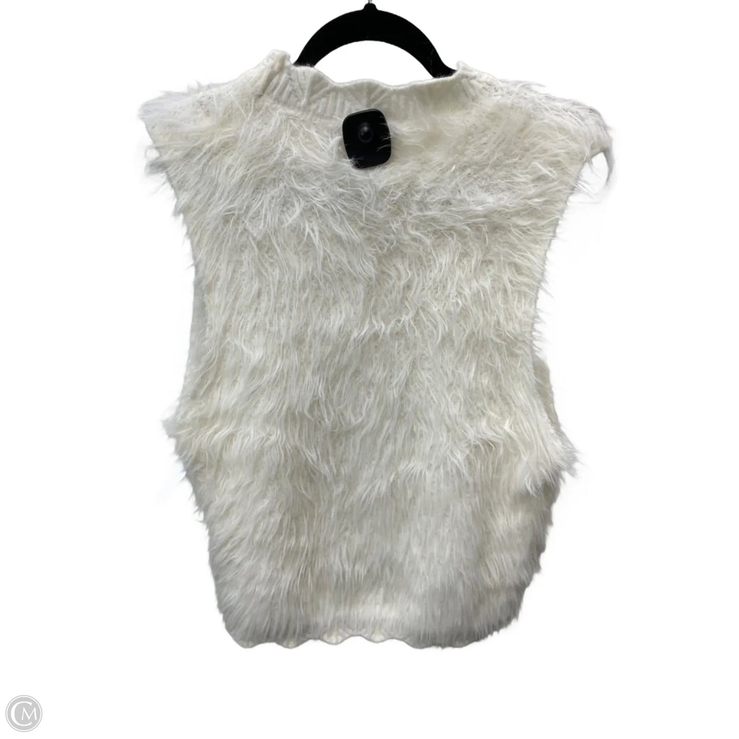 Sweater Short Sleeve By Clothes Mentor In Cream, Size: L