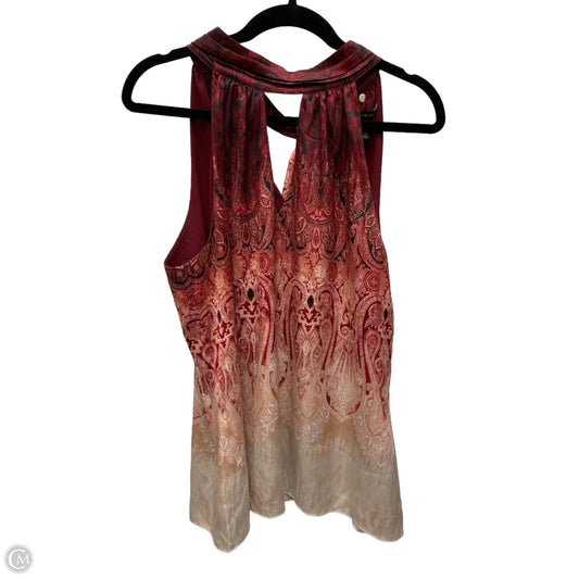 Blouse Sleeveless By White House Black Market In Multi-colored, Size: L