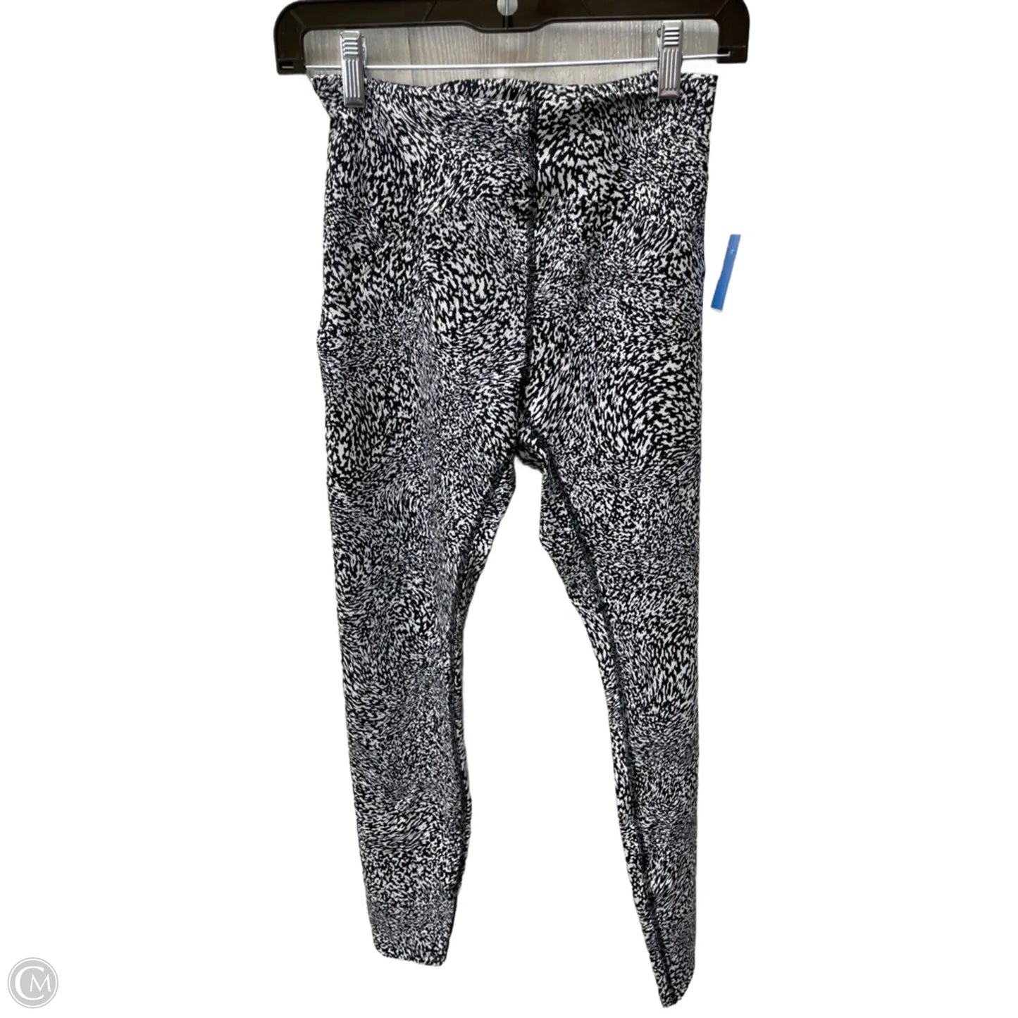 Athletic Leggings By Lululemon In Black & White, Size: 6