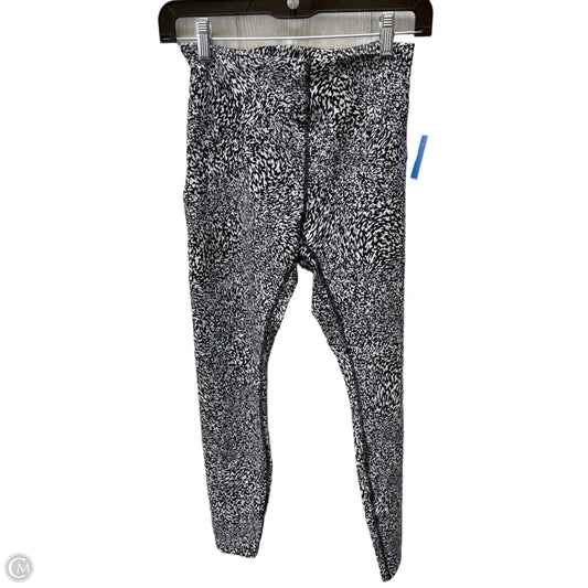 Athletic Leggings By Lululemon In Black & White, Size: 6