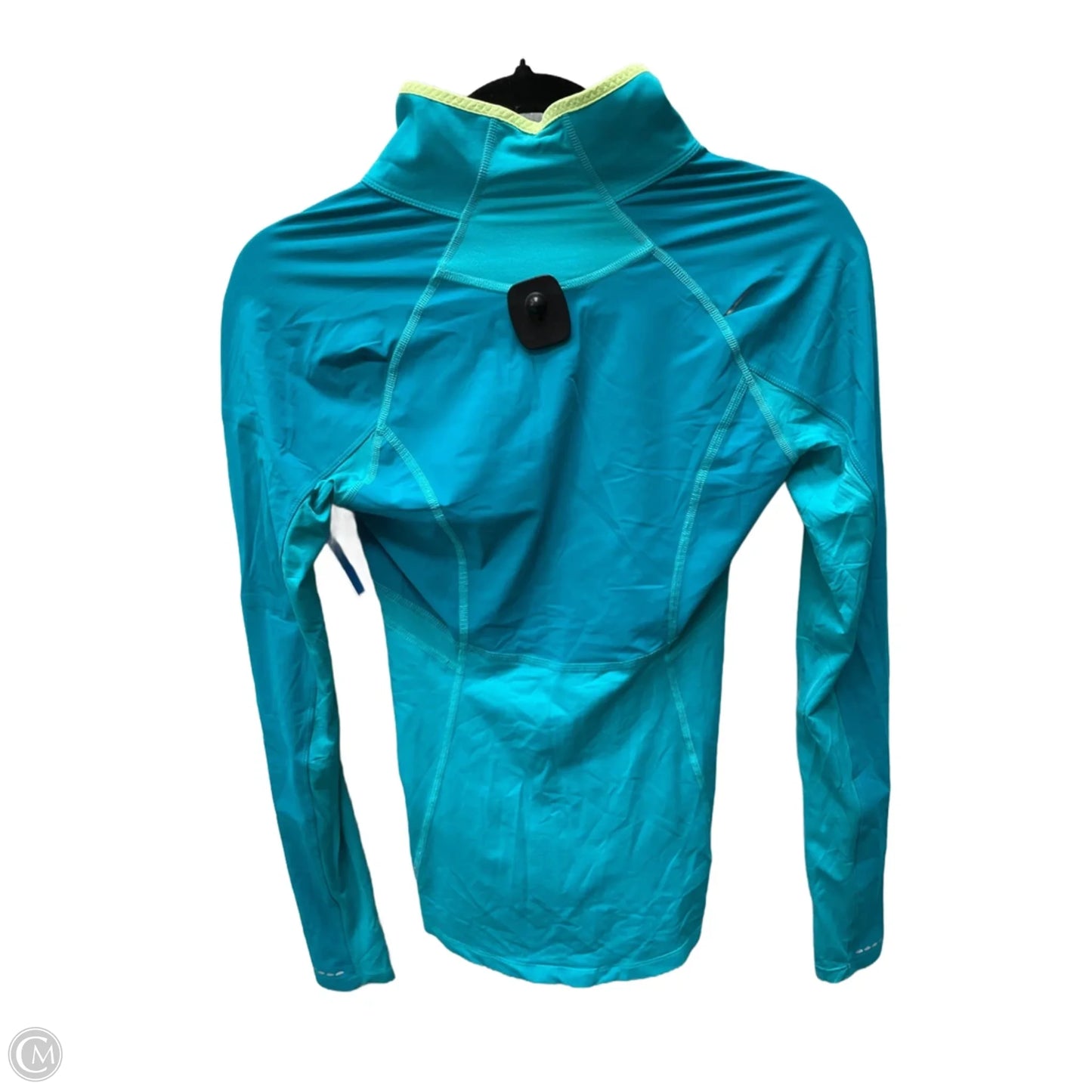 Athletic Top Long Sleeve Collar By Lululemon In Green, Size: S