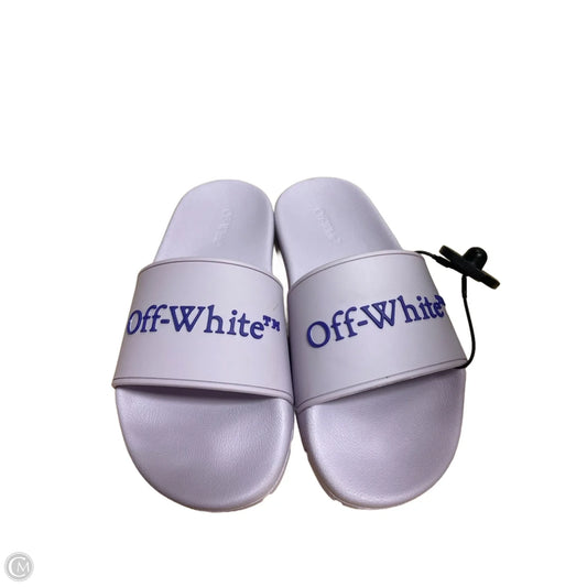 Sandals Luxury Designer By Off-white In Purple, Size: 7