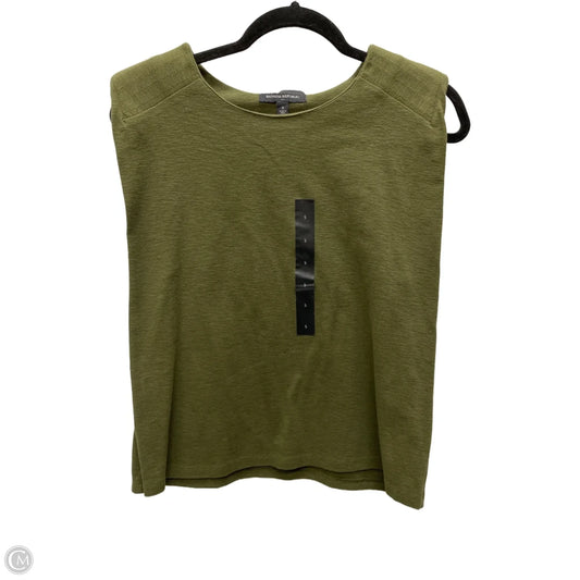 Top Sleeveless By Banana Republic In Green, Size: S