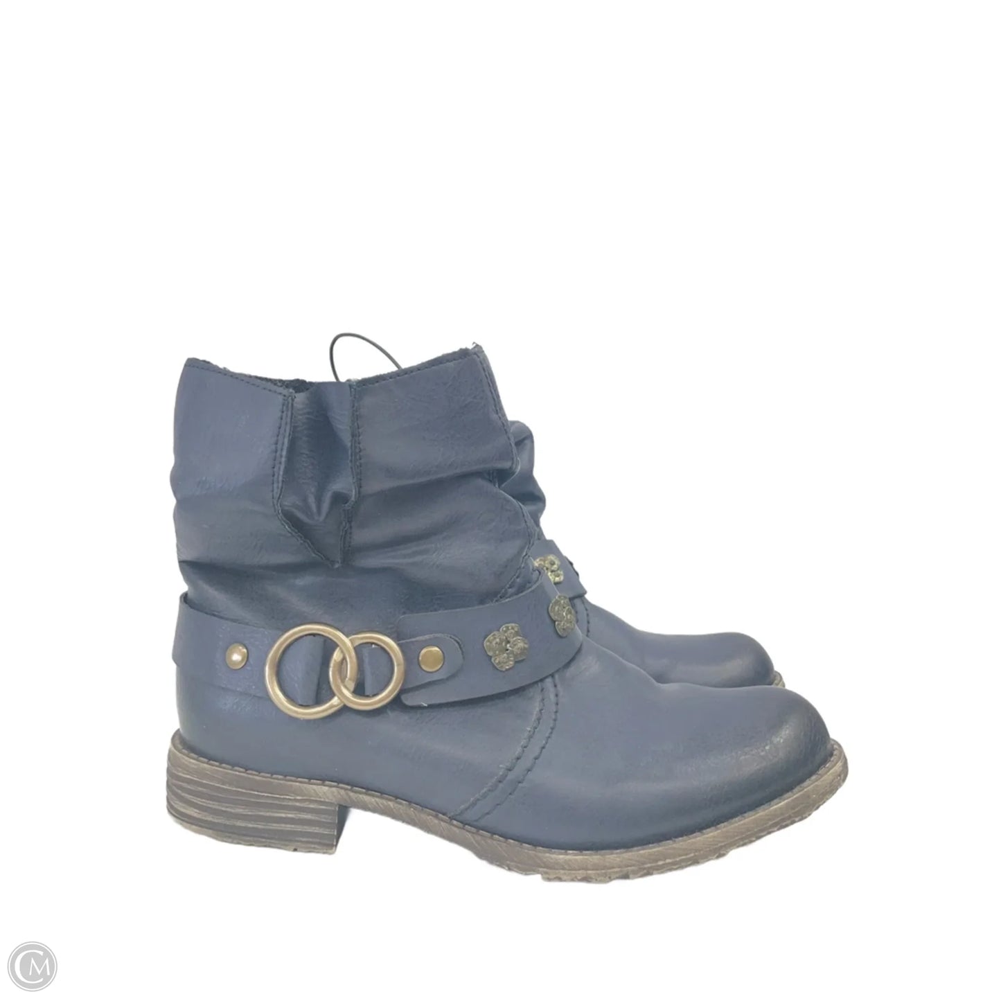 Boots Ankle Heels By Riekers In Navy, Size: 6.5