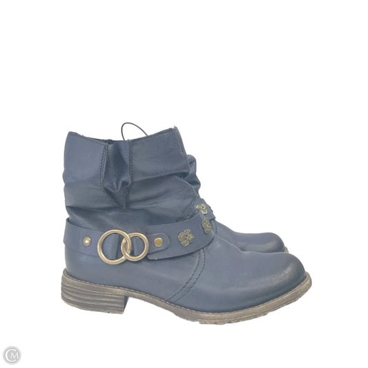 Boots Ankle Heels By Riekers In Navy, Size: 6.5