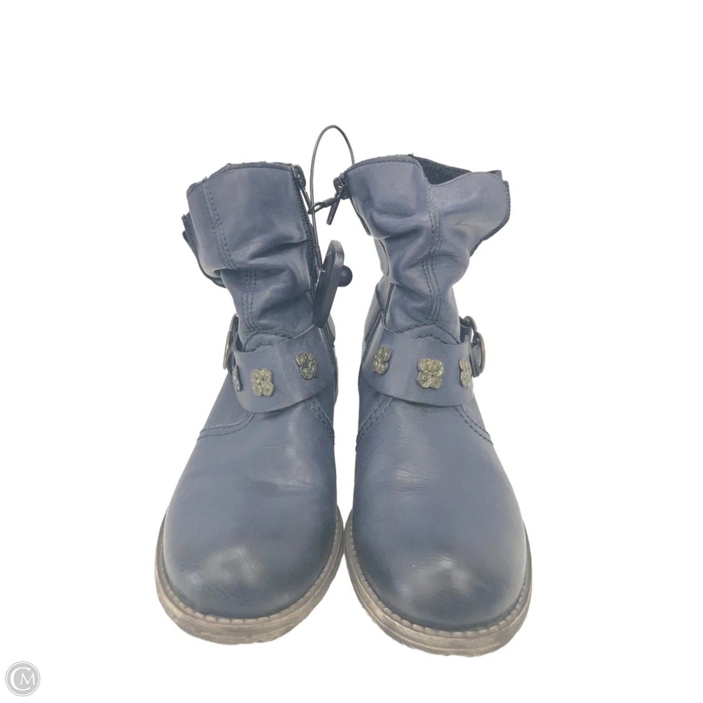 Boots Ankle Heels By Riekers In Navy, Size: 6.5