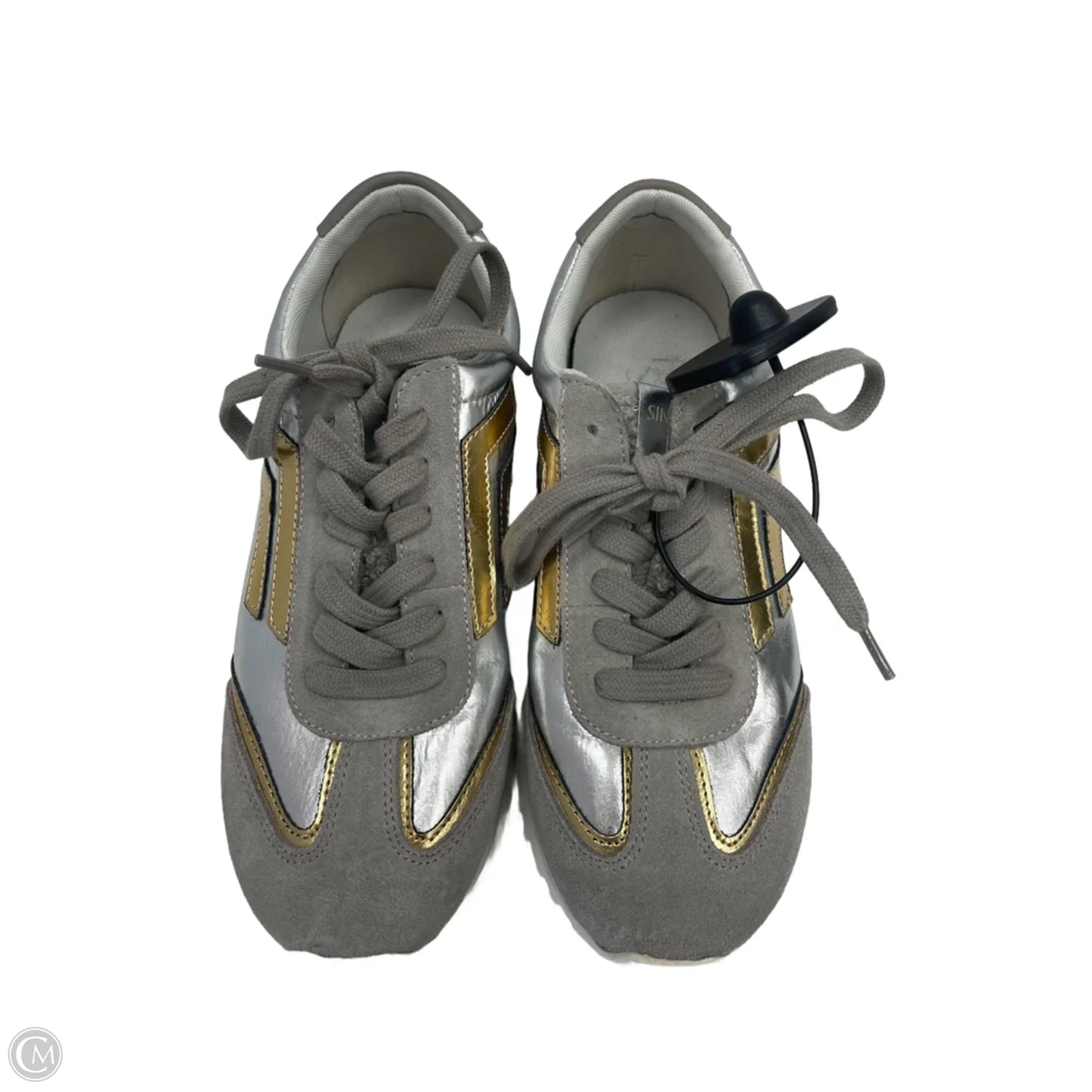 Shoes Sneakers By Franco Sarto In Grey & Silver, Size: 6