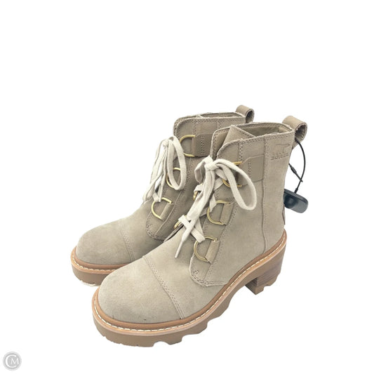 Boots Ankle Heels By Sorel In Tan, Size: 6