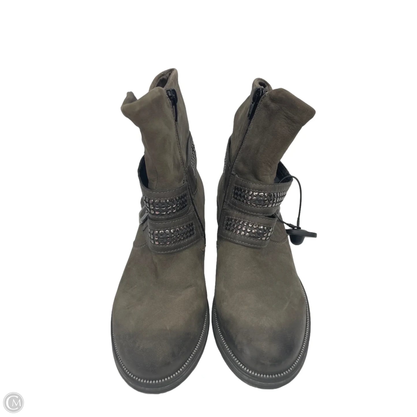 Boots Ankle Heels By Cmb In Taupe, Size: 6.5