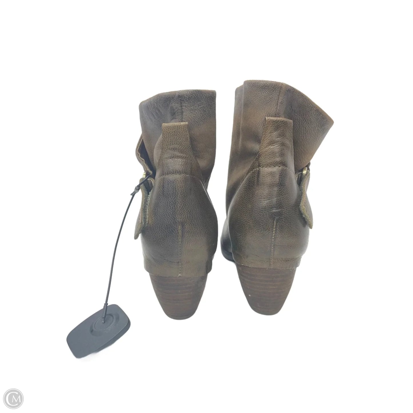 Boots Ankle Heels By Cma In Green, Size: 6