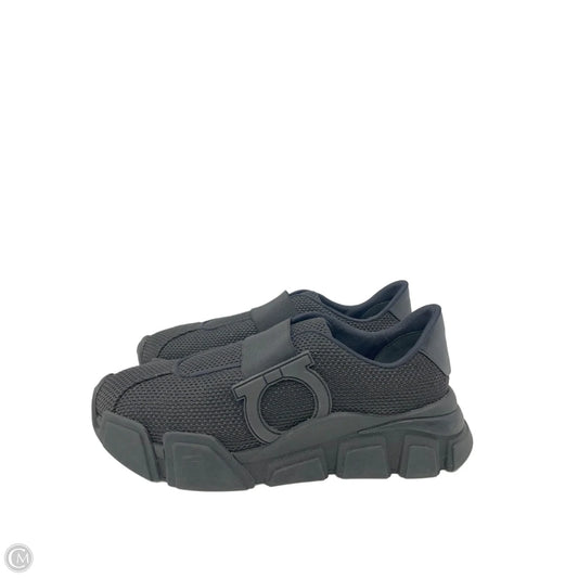 Shoes Luxury Designer By Ferragamo In Black, Size: 8