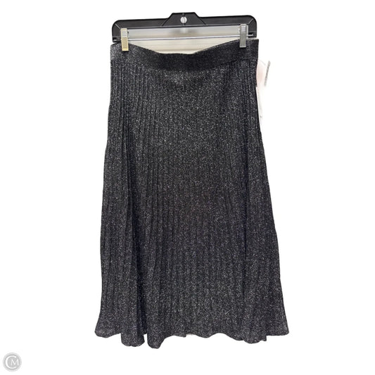 Skirt Midi By Soft Surroundings In Black & Silver, Size: 8