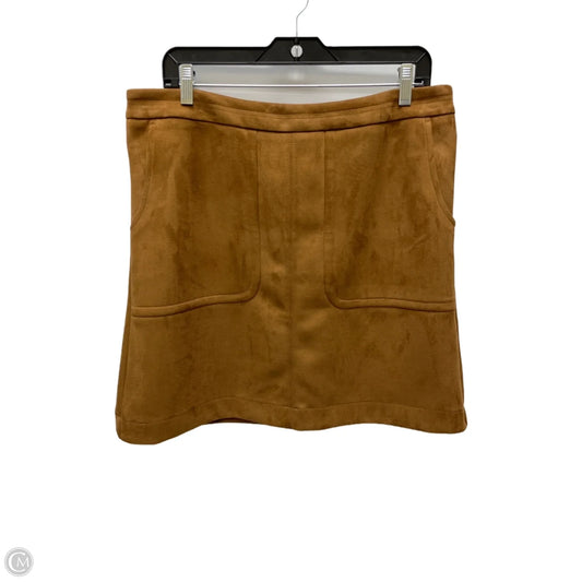 Skirt Mini & Short By Loft In Brown, Size: 14