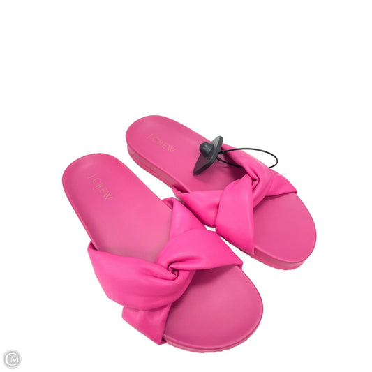 Sandals Flats By J. Crew In Pink, Size: 8