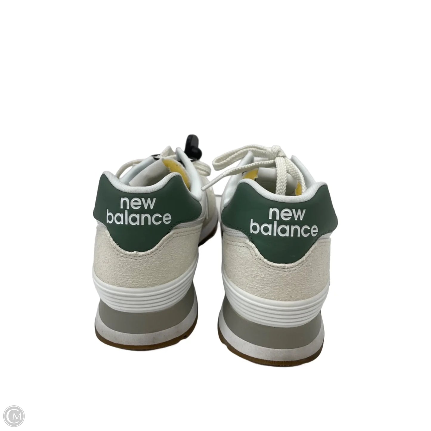 Shoes Sneakers By New Balance In Cream & Green, Size: 9.5
