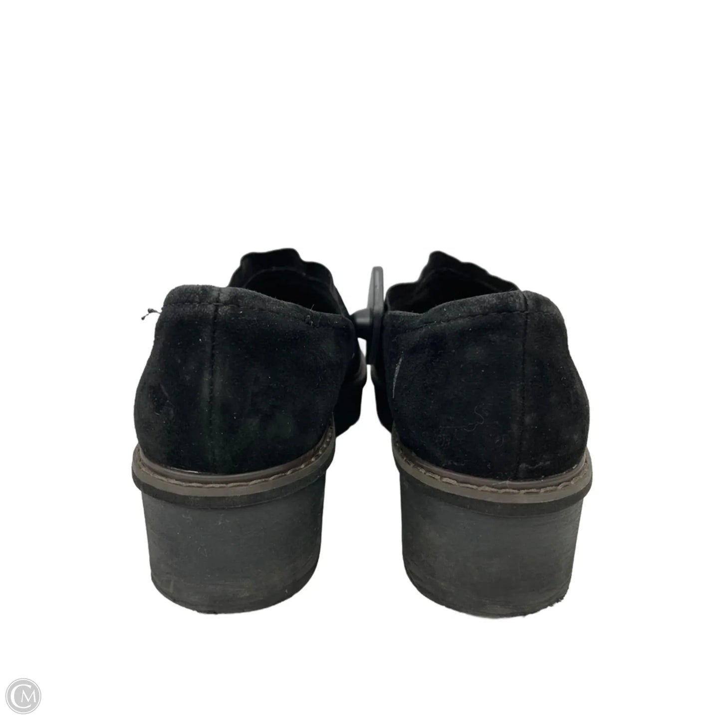 Shoes Heels Wedge By Clarks In Black, Size: 10