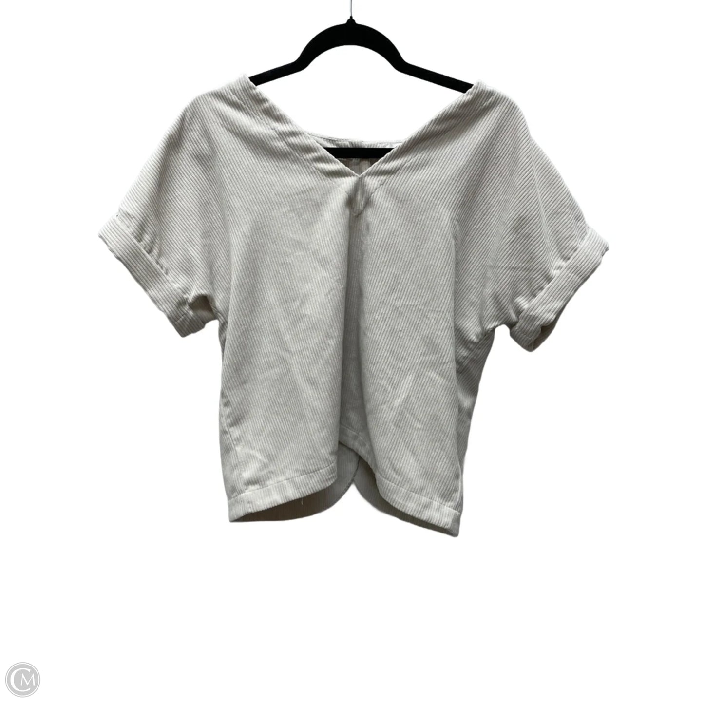 Top Short Sleeve By Madewell In Tan, Size: M