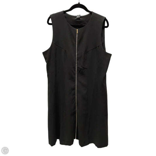 Dress Work By Ann Taylor In Black & Silver, Size: 1x