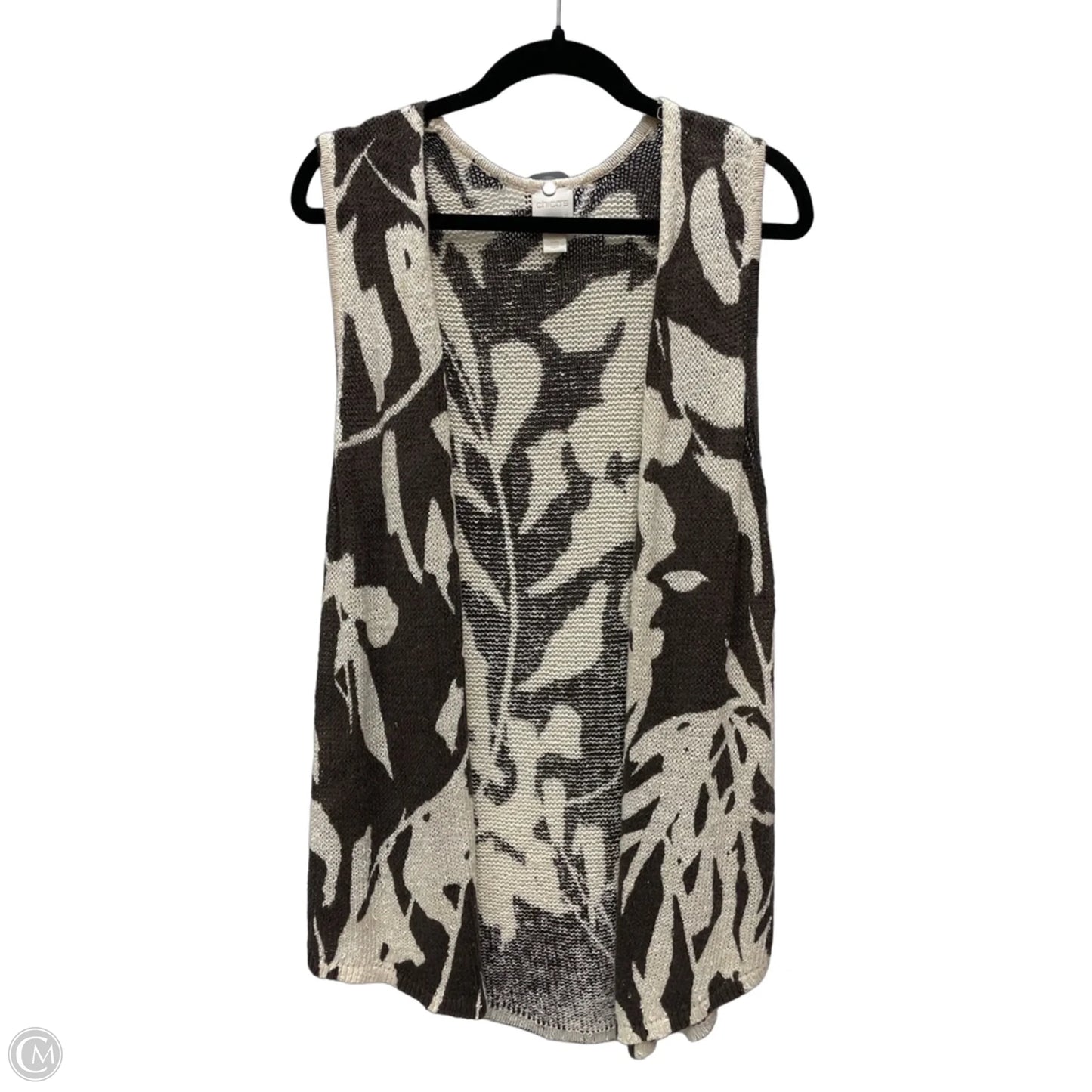 Vest Other By Chicos In Brown & Cream, Size: S
