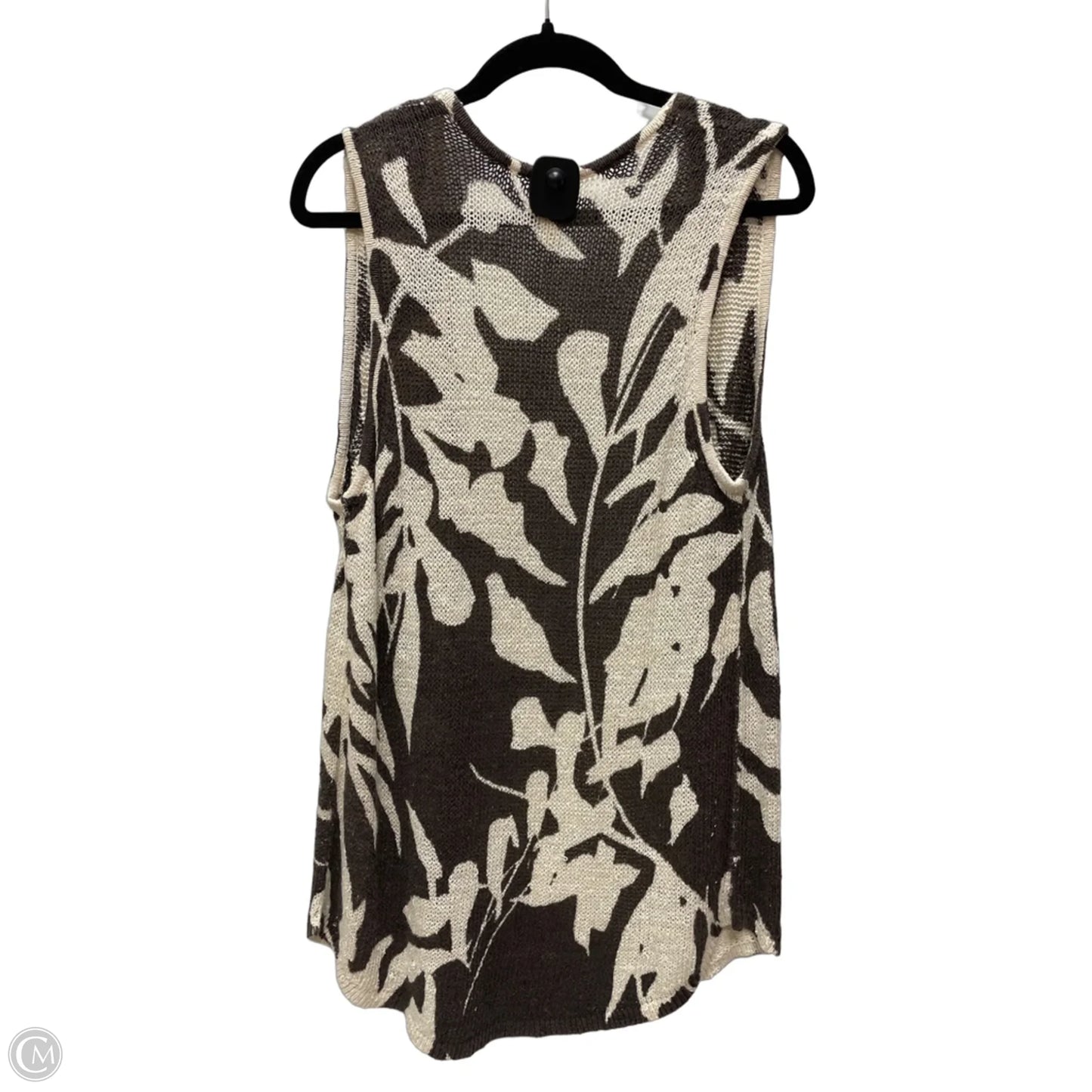 Vest Other By Chicos In Brown & Cream, Size: S